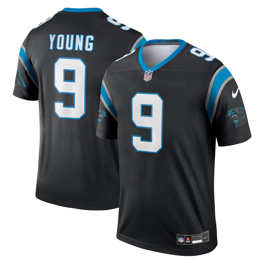Mens Carolina Panthers Bryce Young  Black  Legend Jersey