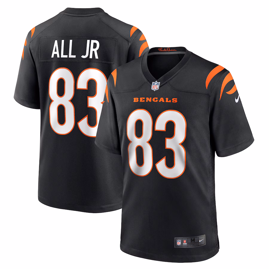 Erick All Jr. Cincinnati Bengals  Team Game Jersey -  Black
