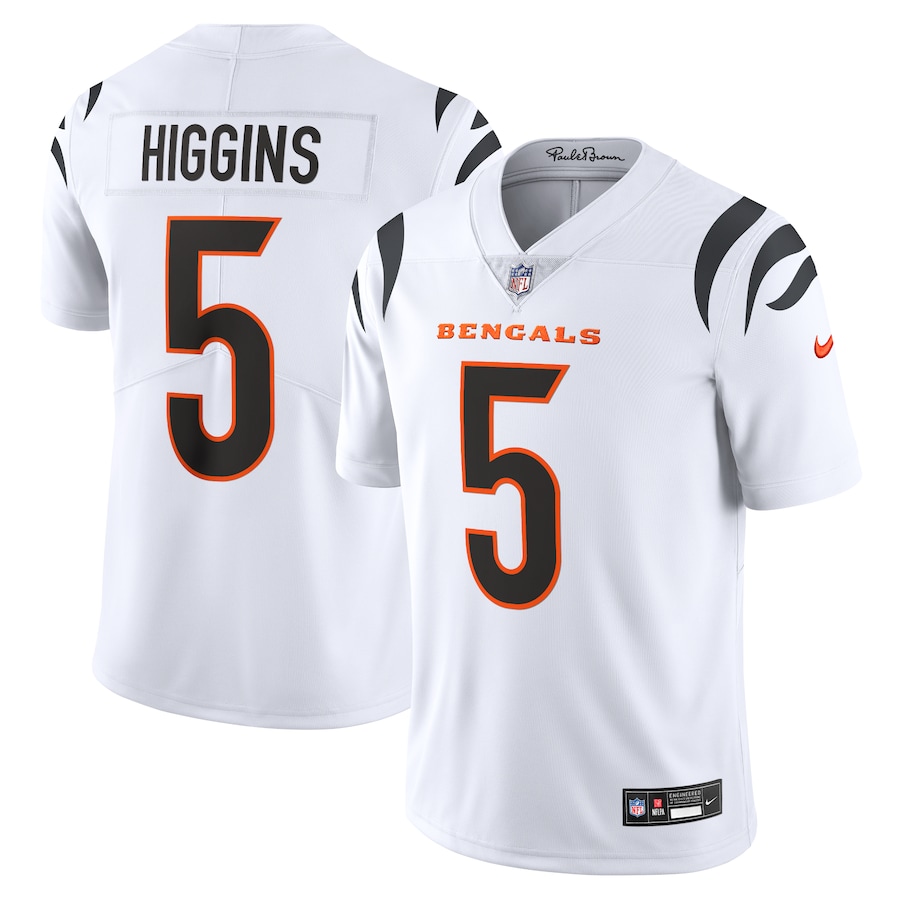 Mens Cincinnati Bengals Tee Higgins  White  Vapor Untouchable Limited Jersey