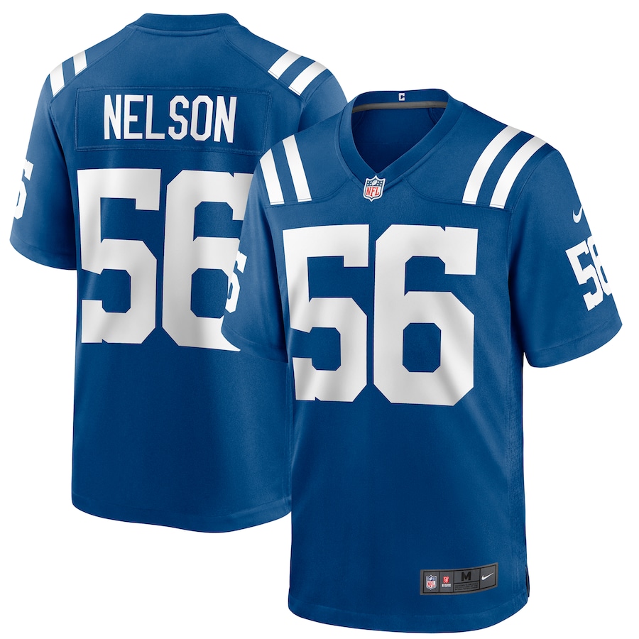 Mens Indianapolis Colts Quenton Nelson  Royal Game Player Jersey