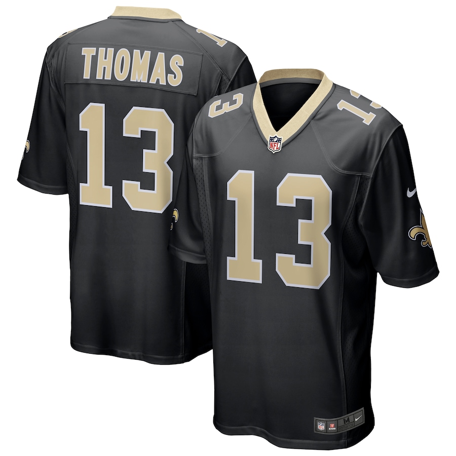 Mens New Orleans Saints Michael Thomas  Black Game Jersey