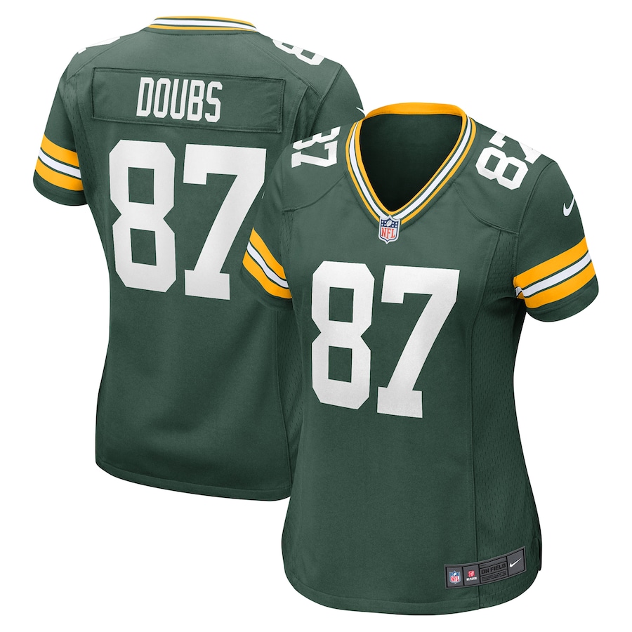 Womens Green Bay Packers Romeo Doubs  Green Player Game Jersey