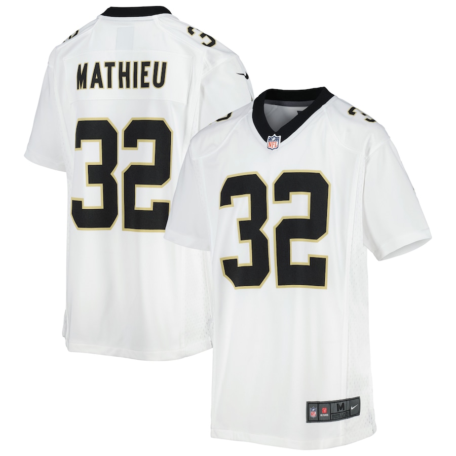 Youth New Orleans Saints Tyrann Mathieu  White Game Jersey