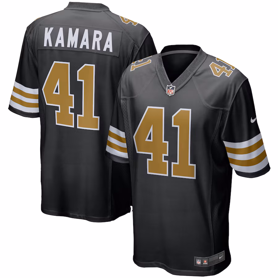 Alvin Kamara New Orleans Saints  Alternate Game Jersey - Black