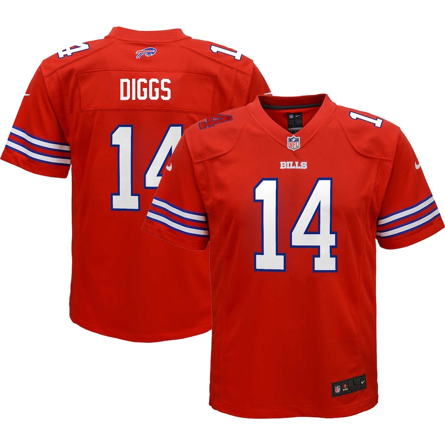 Youth Buffalo Bills Stefon Diggs  Red Game Jersey