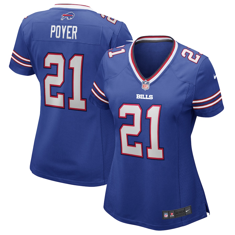 Womens   Poyer Royal Buffalo Bills Game Jersey
