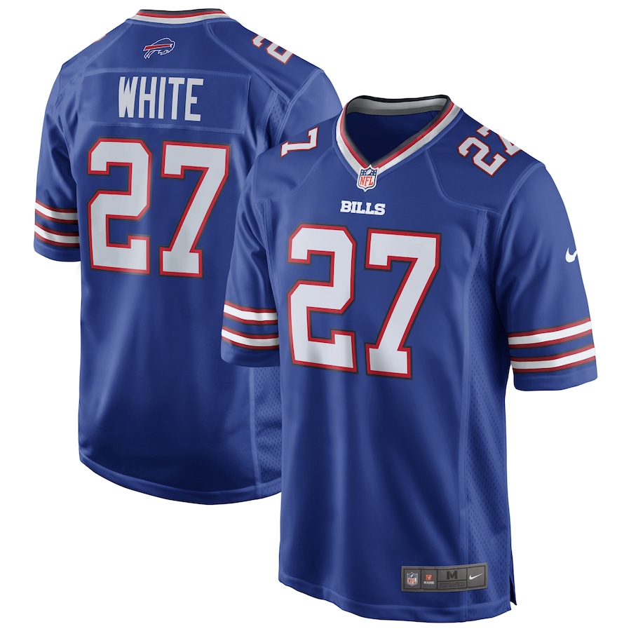 Mens Buffalo Bills TreDavious White  Royal Team Game Player Jersey