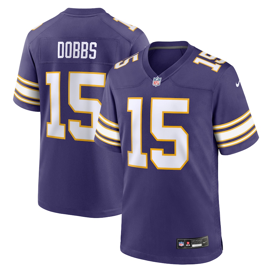 Mens Minnesota Vikings Joshua Dobbs  Purple Alternate Game Jersey