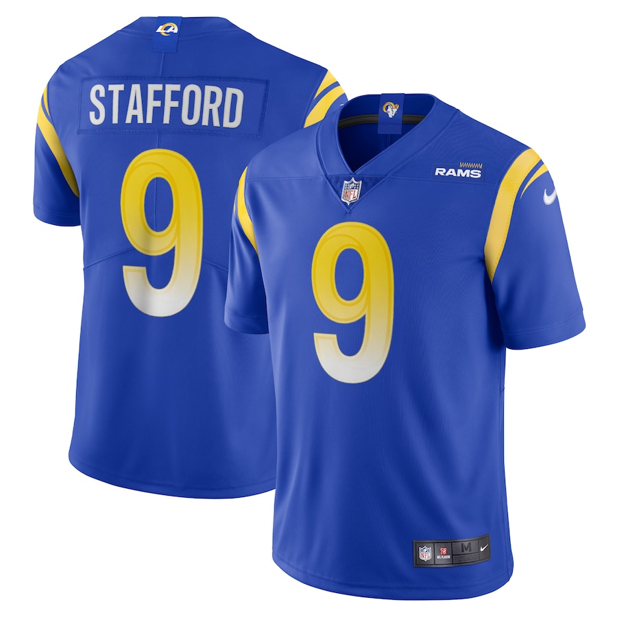 Mens Los Angeles Rams Matthew Stafford  Royal Vapor Limited Jersey