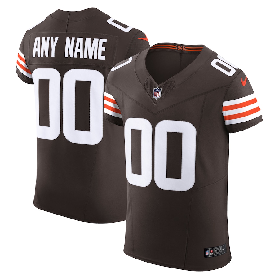 Mens Cleveland Browns  Brown Vapor F.U.S.E. Elite Custom Jersey