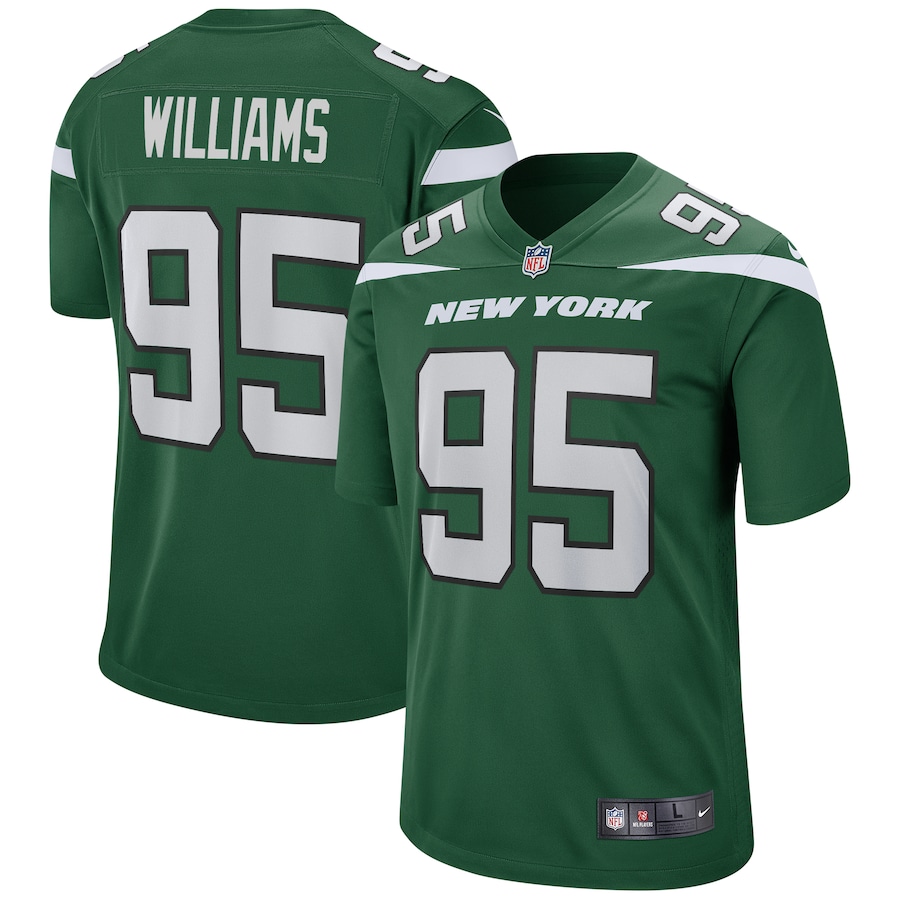 Mens New York Jets Quinnen Williams  Gotham Green Game Jersey