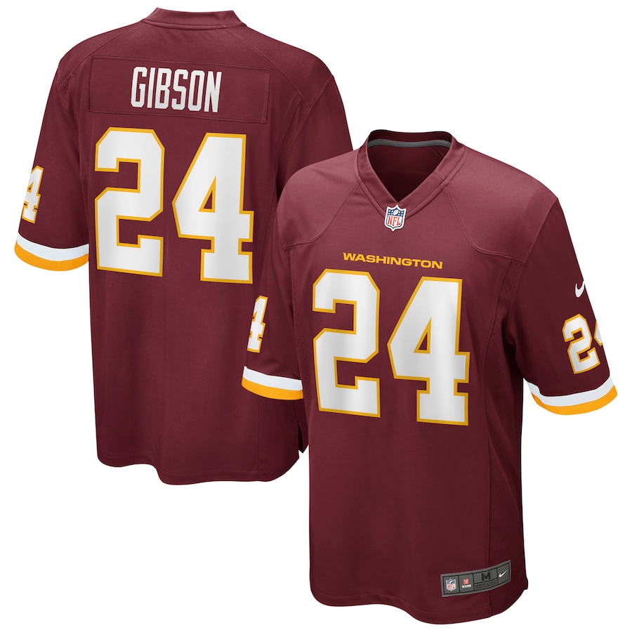 Mens  Antonio Gibson Washington Football Team Burgundy Game Player Jersey