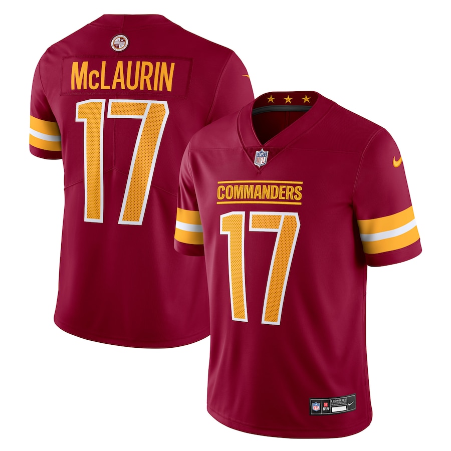 Mens Washington Commanders Terry McLaurin  Burgundy  Vapor Untouchable Limited Jersey