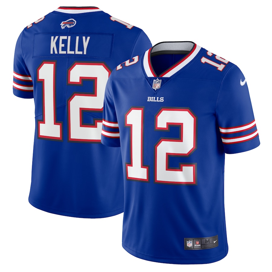 Mens Buffalo Bills Jim Kelly  Royal 90s Throwback Retired Player Limited Jersey