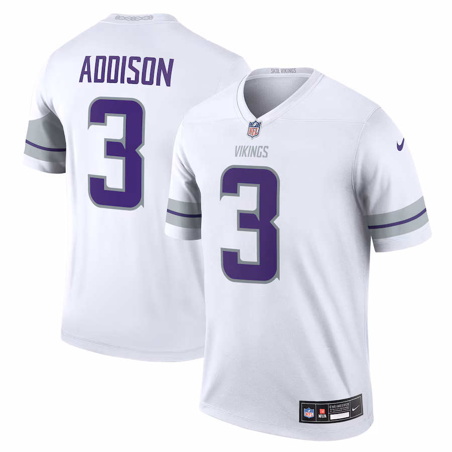 Jordan Addison Minnesota Vikings  Alternate Legend Player Performance Top - White