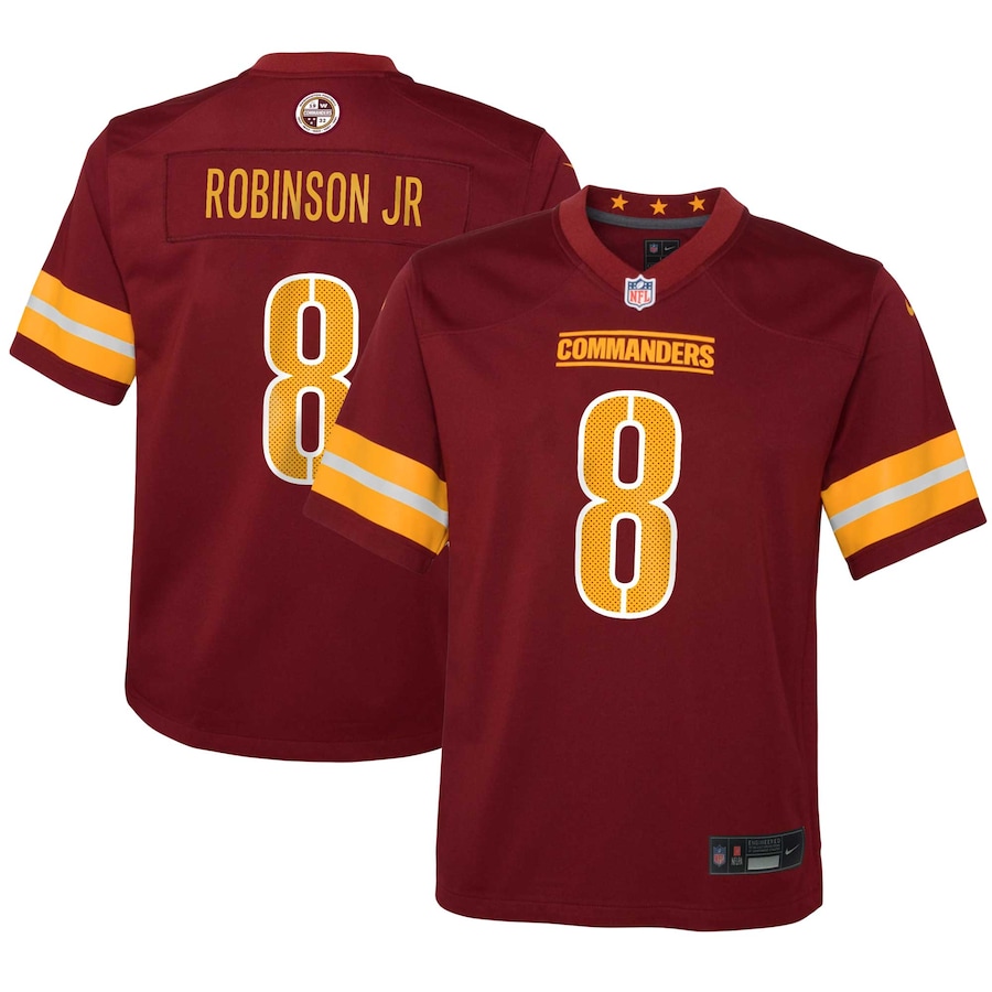 Youth Washington Commanders Brian Robinson Jr.  Burgundy Game Jersey