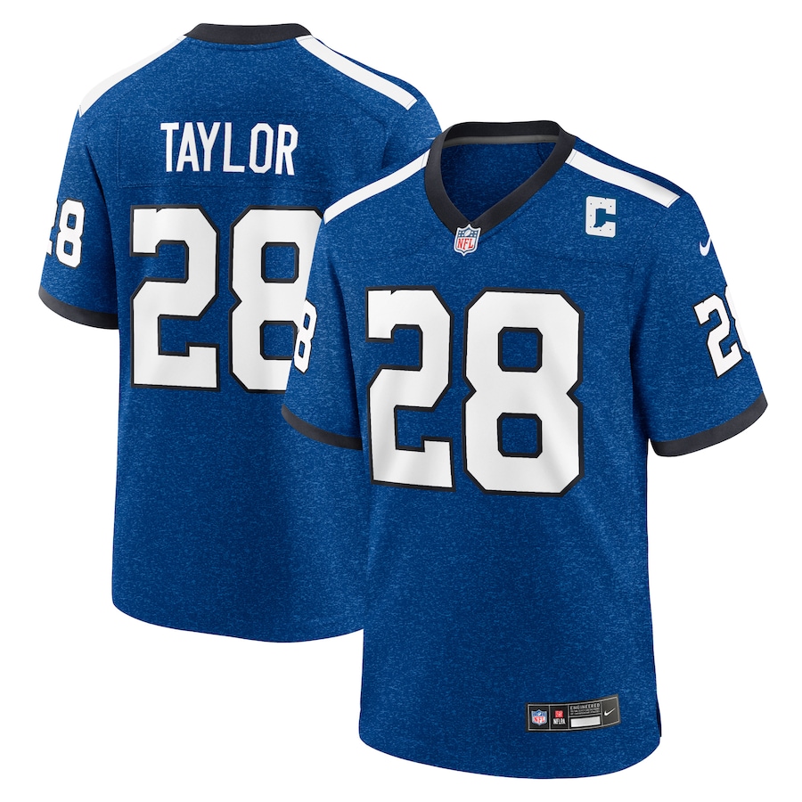 Mens Indianapolis Colts Jonathan Taylor  Royal Indiana Nights Alternate Game Jersey