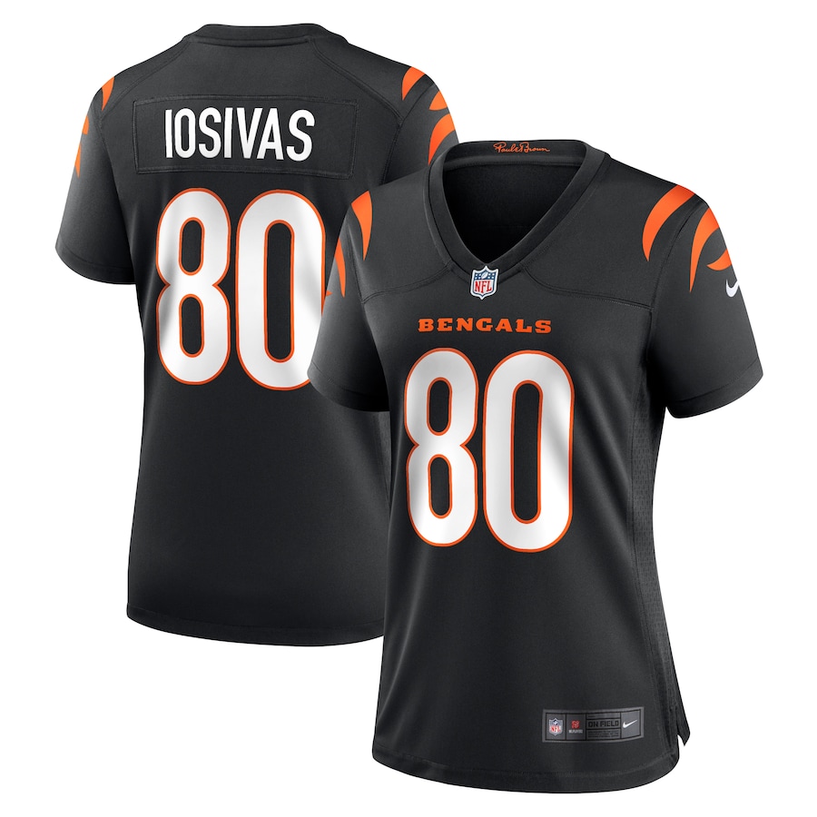 Womens Cincinnati Bengals Andrei Iosivas   Black Team Game Jersey
