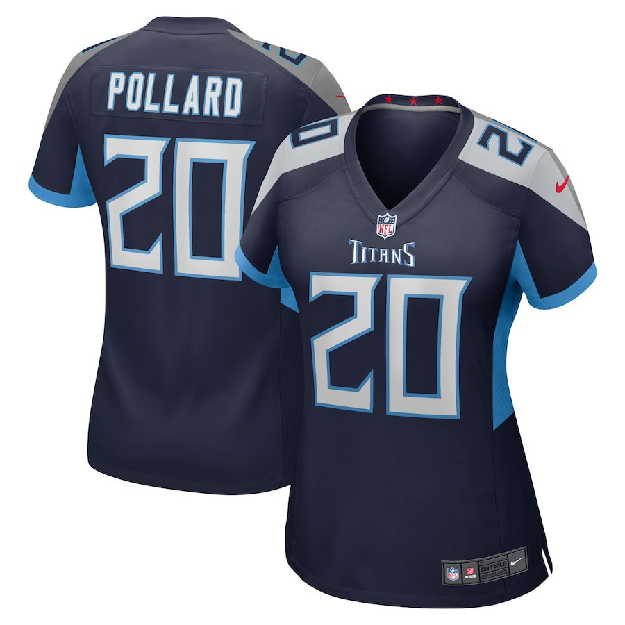 Tony Pollard 20 Tennessee Titans Game Women Jersey - Navy