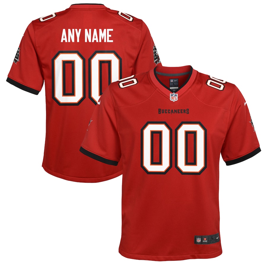 Youth  Tampa Bay Buccaneers Red Custom Game Jersey