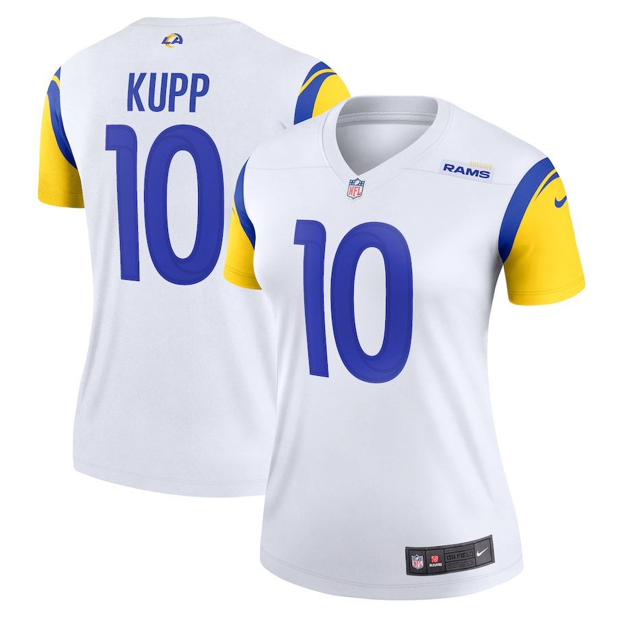 Womens Los Angeles Rams Cooper Kupp  White Legend Jersey