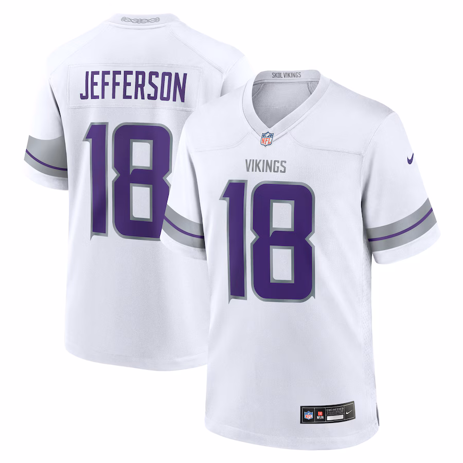 Justin Jefferson Minnesota Vikings  Alternate Game Player Jersey - White