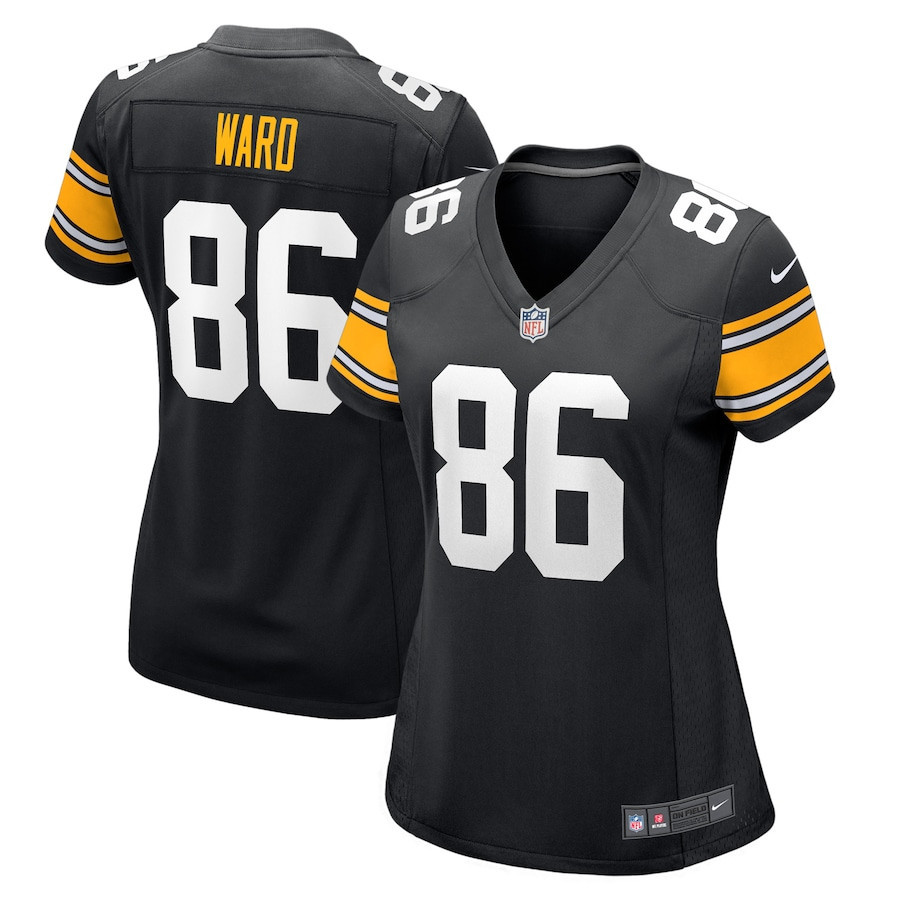 Hines Ward 86 Pittsburgh Steelers Women Retired Jersey - Black