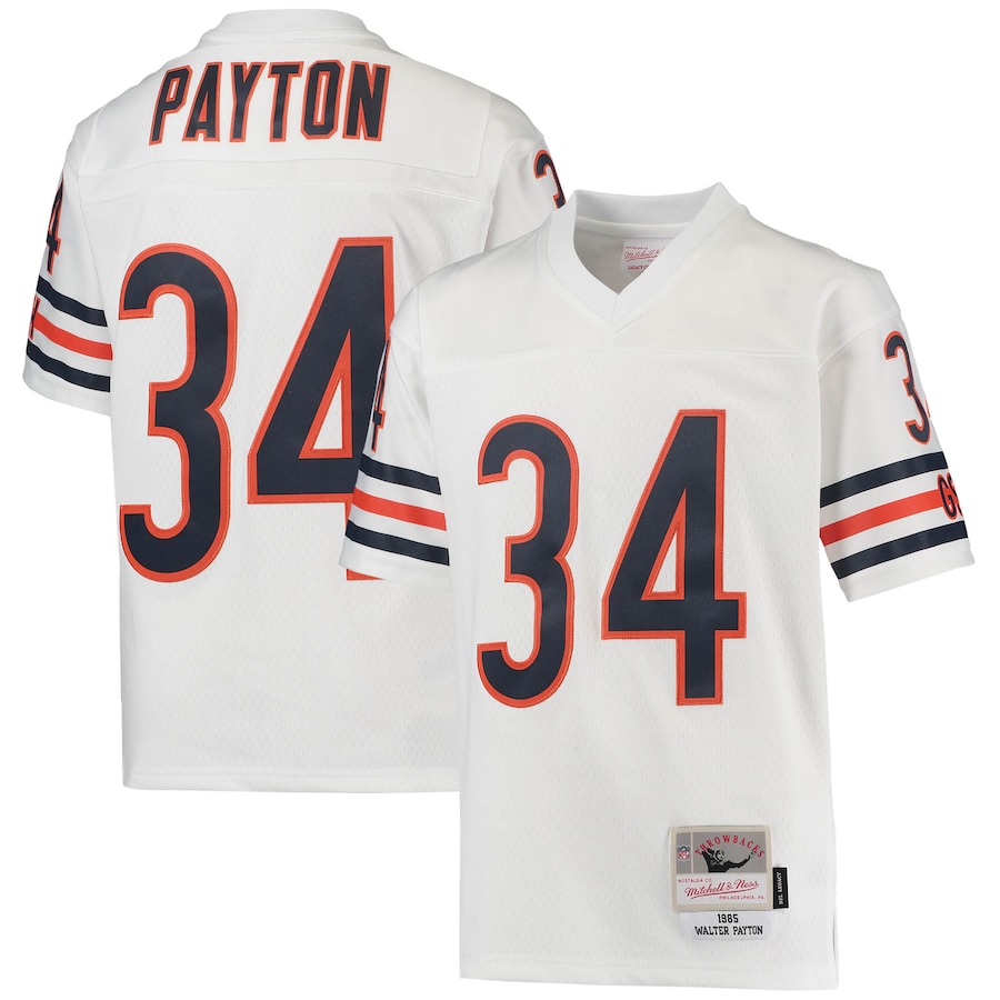 Youth Chicago Bears Walter Payton  White 1985 Retired Player Legacy Jersey