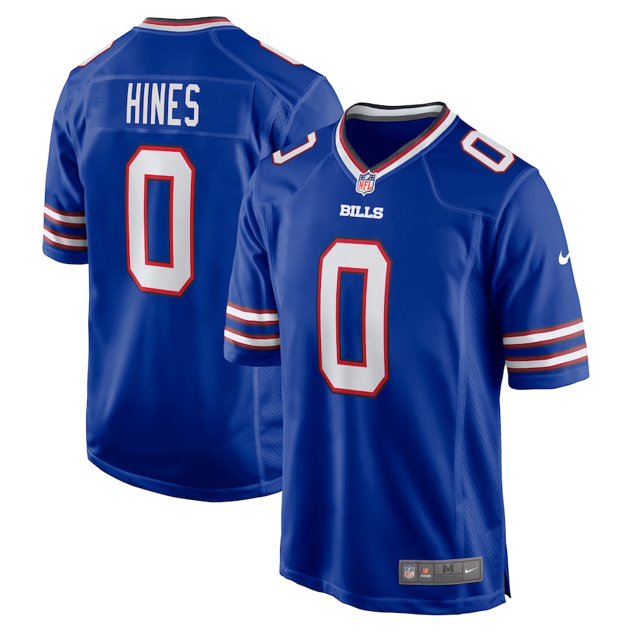 Mens Buffalo Bills Nyheim Hines  Royal Game Player Jersey