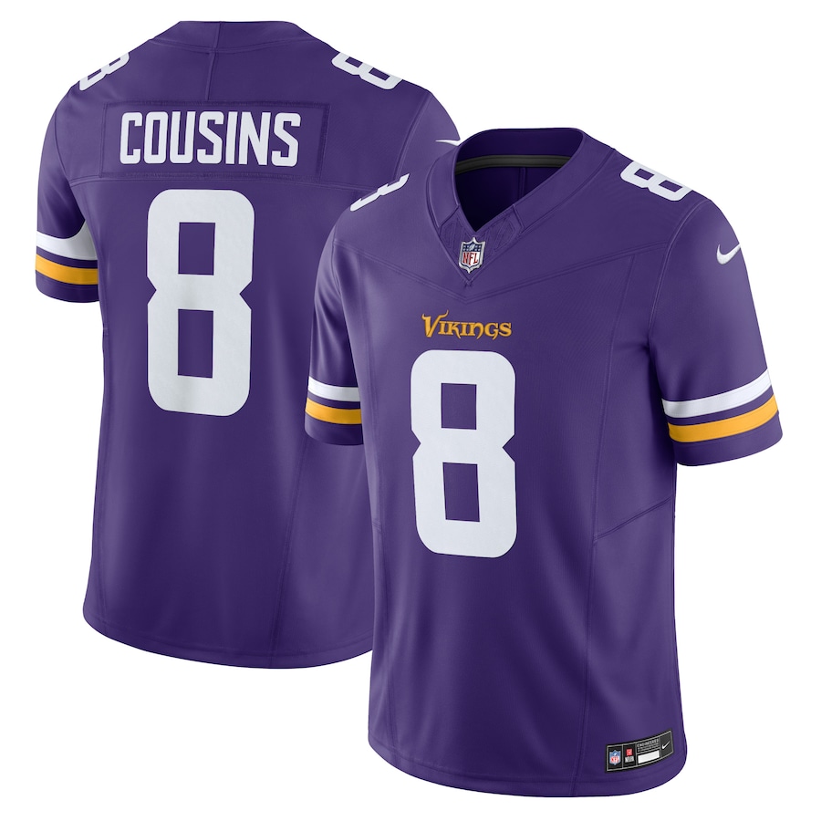 Mens Minnesota Vikings Kirk Cousins  Purple Vapor F.U.S.E. Limited Jersey