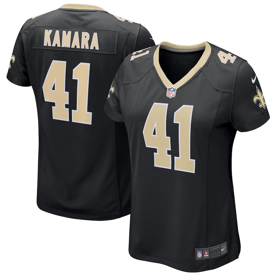 Womens  Alvin Kamara Black New Orleans Saints Game Jersey
