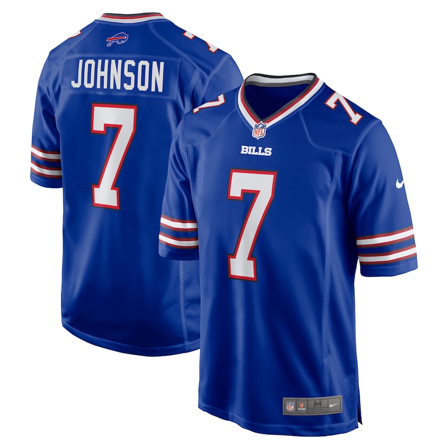 Mens Buffalo Bills Taron Johnson  Royal Game Jersey