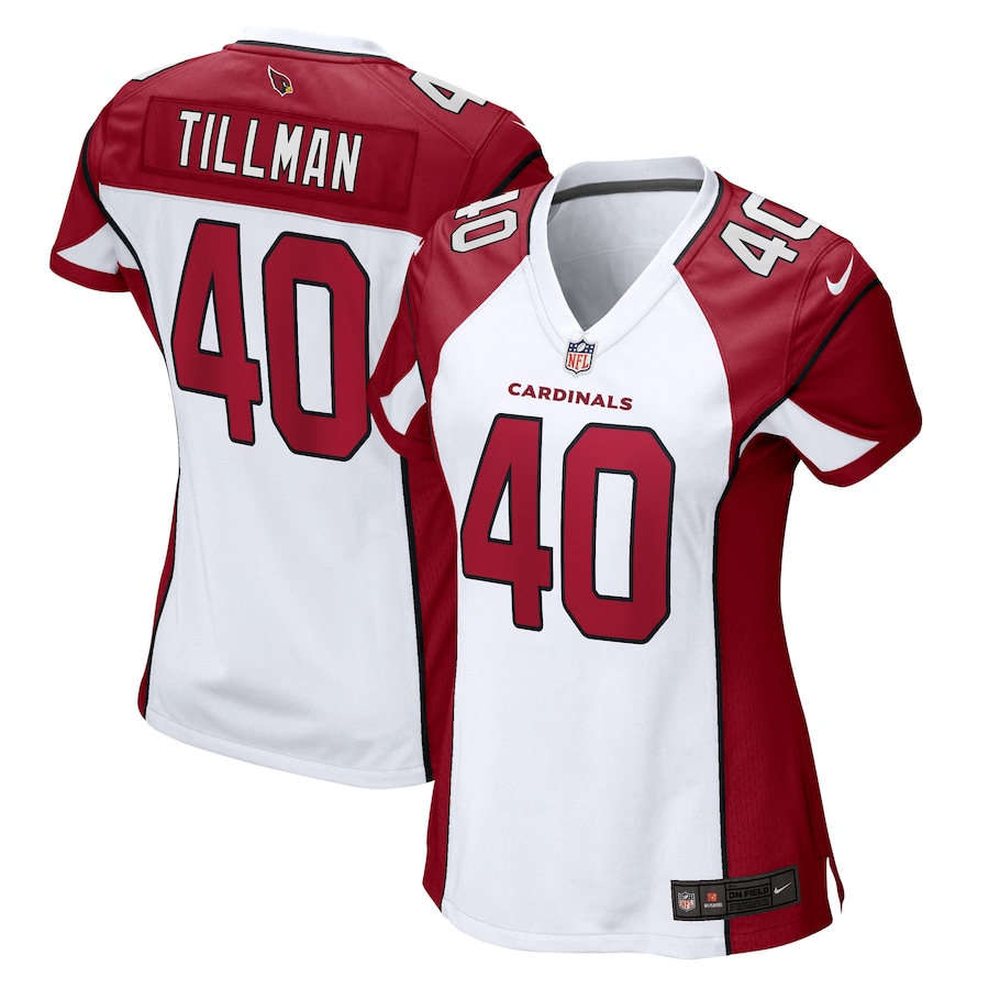 Womens Arizona Cardinals Pat Tillman  White Retired Game Jersey