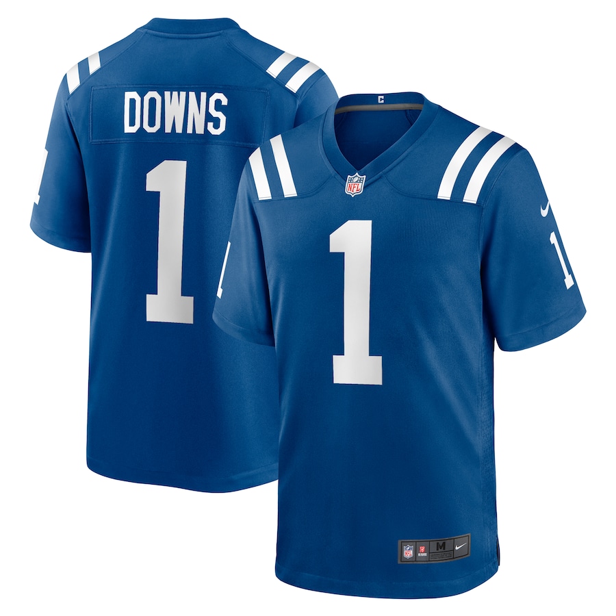Mens Indianapolis Colts Josh Downs   Royal Team Game Jersey
