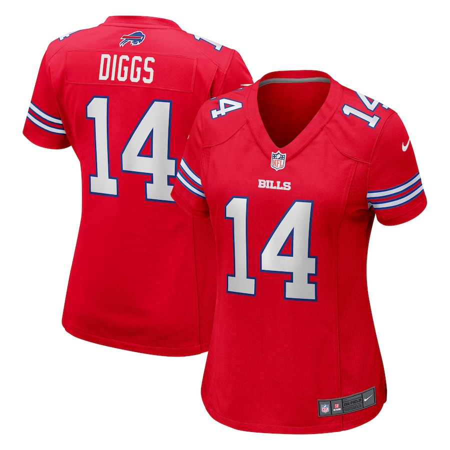 Womens Buffalo Bills Stefon Diggs  Red Player Jersey