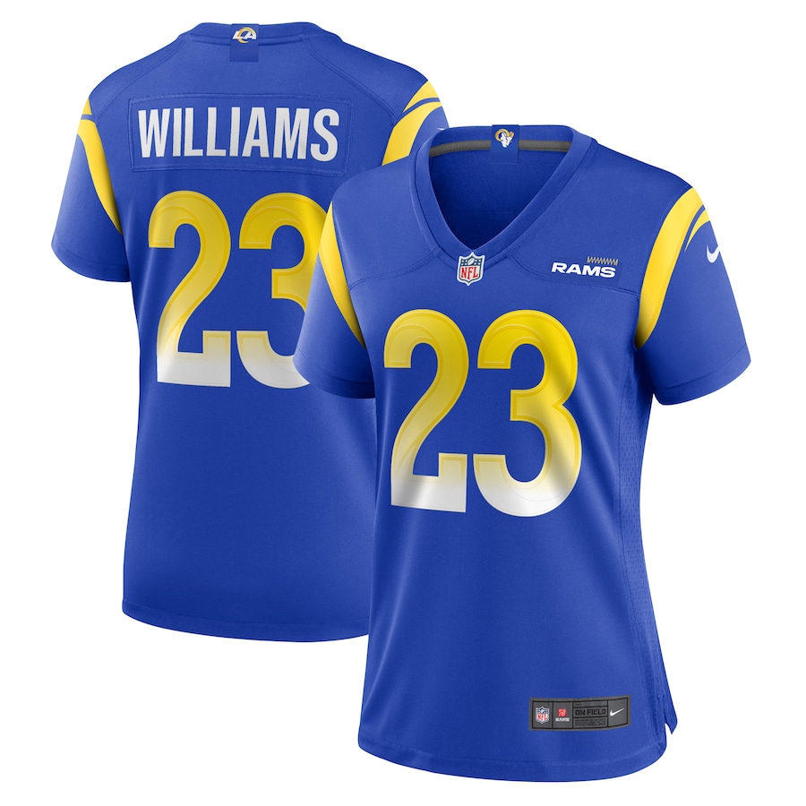 Womens Los Angeles Rams Kyren Williams  Royal Game Player Jersey