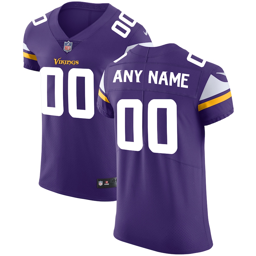 Mens Minnesota Vikings  Purple Vapor Untouchable Custom Elite Jersey