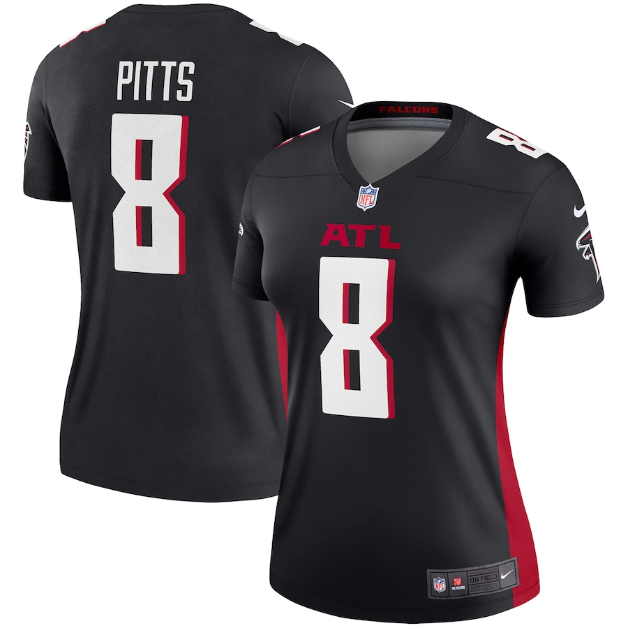 Womens Atlanta Falcons Kyle Pitts  Black Legend Jersey