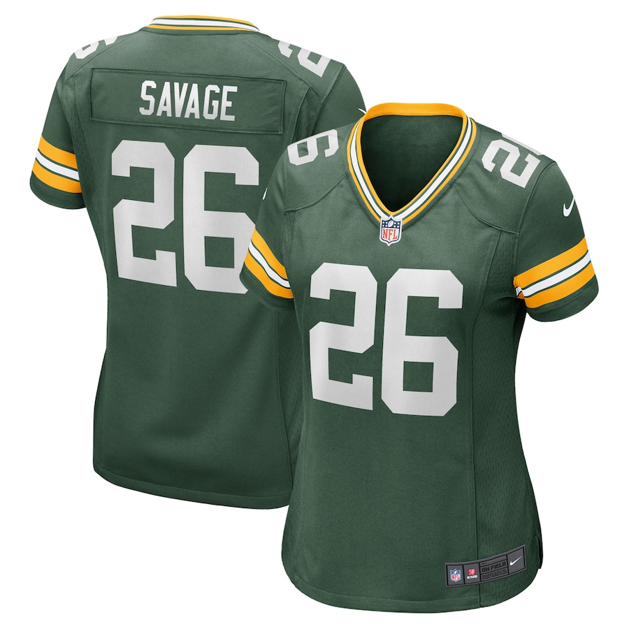 Womens  Darnell Savage Green Green Bay Packers Game Jersey