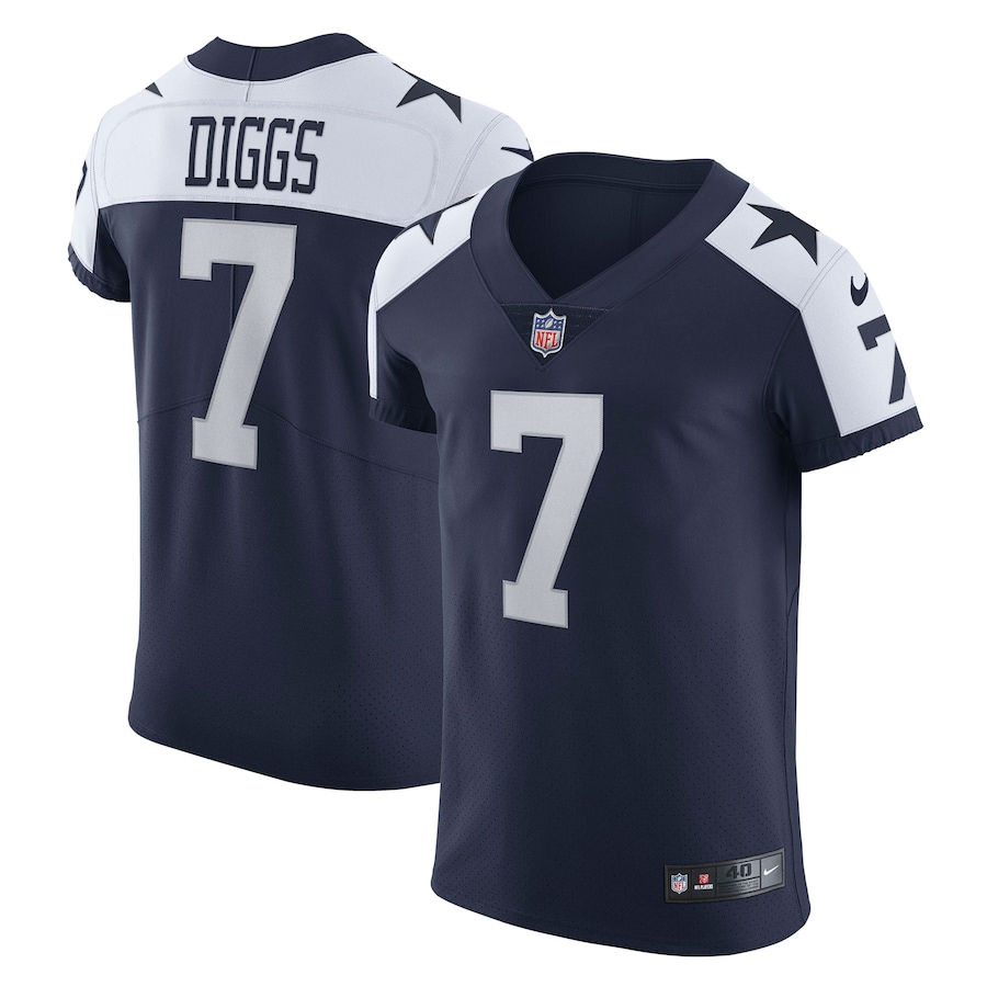 Mens Dallas Cowboys Trevon Diggs  Navy Alternate Vapor Elite Jersey