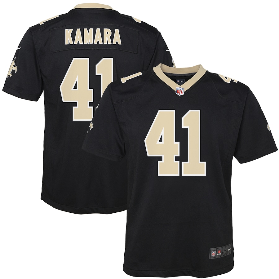 Youth New Orleans Saints Alvin Kamara  White Game Jersey