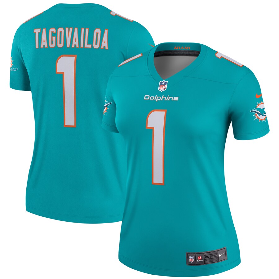 Womens Miami Dolphins Tua Tagovailoa  Aqua Legend Jersey