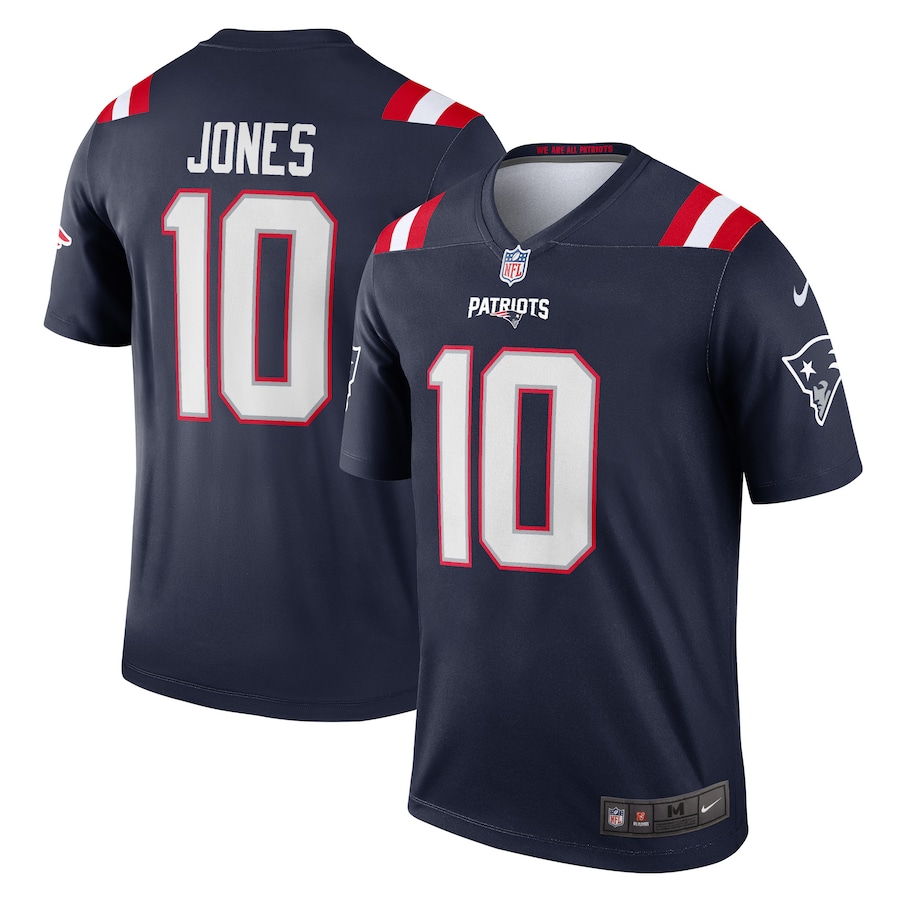Mens New England Patriots Mac Jones  Navy Legend Jersey