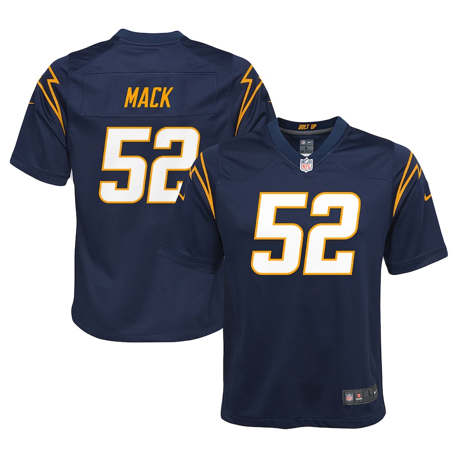 Youth Los Angeles Chargers Khalil Mack  Navy Game Jersey