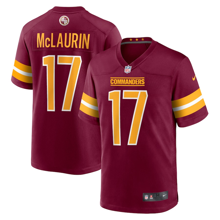 Youth Washington Commanders Terry McLaurin  Burgundy Game Jersey