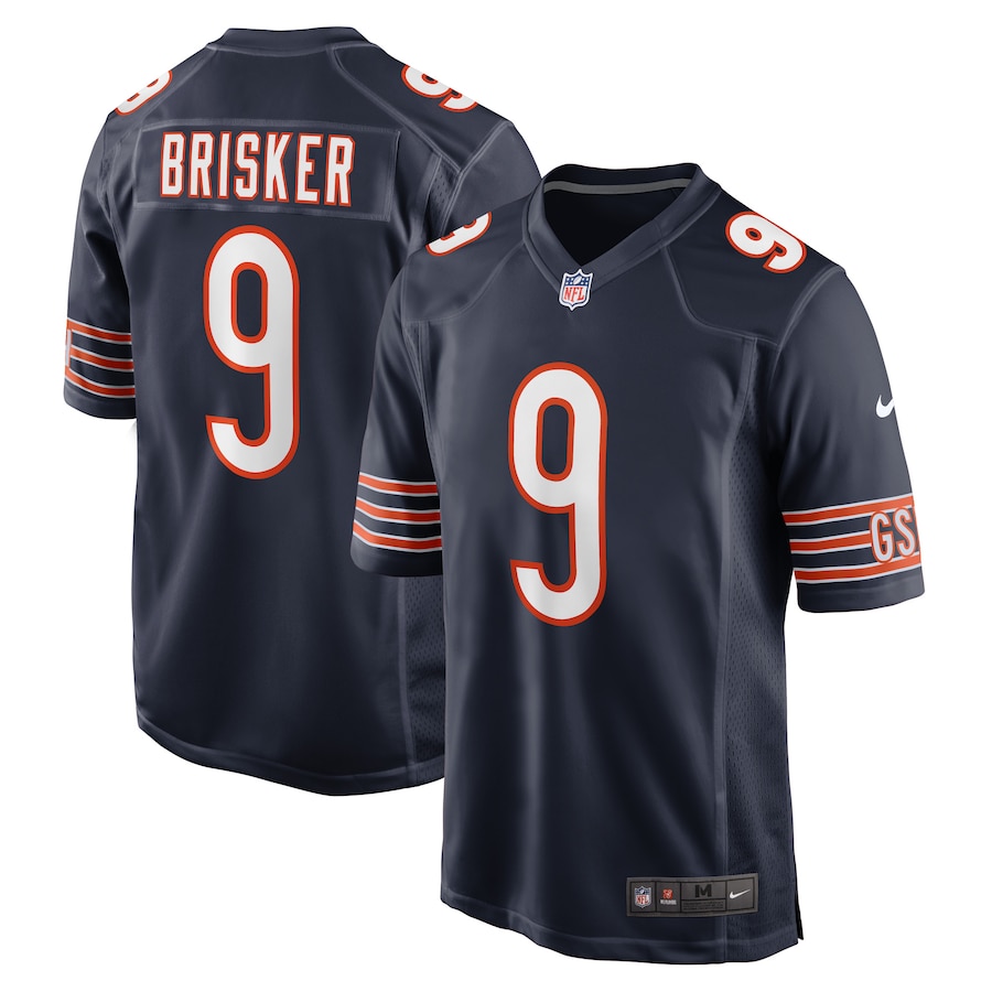 Mens Chicago Bears Jaquan Brisker  Navy Game Player Jersey