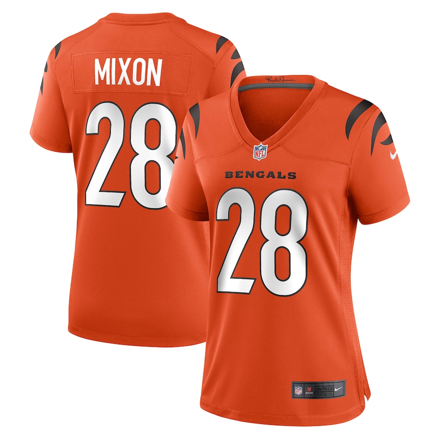 Womens Cincinnati Bengals Joe Mixon  Orange Game Jersey
