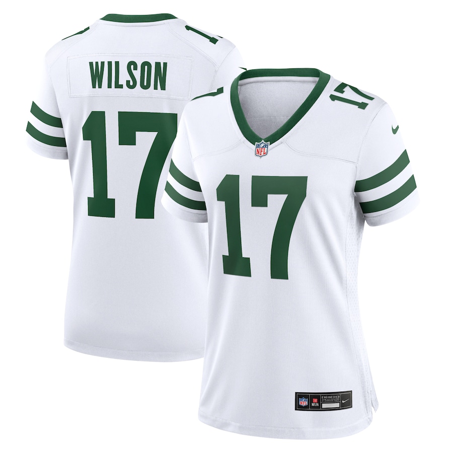 Womens New York Jets Garrett Wilson  White Player Jersey