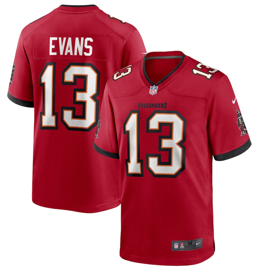 Mens Tampa Bay Buccaneers Mike Evans  Red Game Jersey