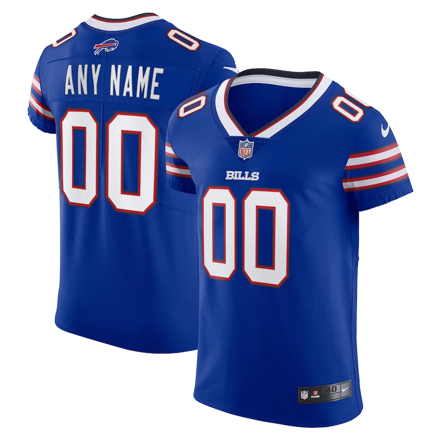 Mens Buffalo Bills  Royal Vapor Elite Custom Jersey